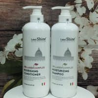 Cặp dầu gội+xả siêu mềm mượt Label Shine collagen complex 750ml chính hãng 💯