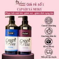 Cặp dầu gội xả trà xanh MEIKI 780mnl kiềm dầu cho da đầu và cân bằng độ ẩm phục hồi hư tổn cho mái tóc CT03