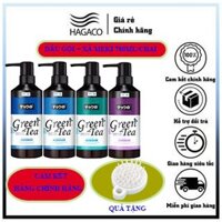 Cặp dầu gội xả trà xanh MEIKI 780ml kiềm dầu cho da đầu và cân bằng độ ẩm phục hồi hư tổn cho tóc