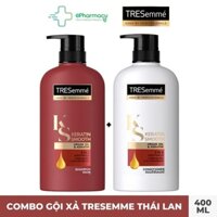 Cặp dầu gội xả Tresemme Keratin Smooth Thái Lan cho tóc suôn mượt óng ả 400ml