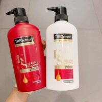 Cặp dầu xả và gội TRESemme 450ML chai đỏ trắng Thái Lan – Suôn Mượt Vào Nếp
