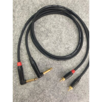 Cặp dây 6ly cong L ra AV chân đồng nguyên chất, giá 1 cặp