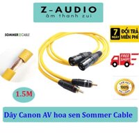 Cặp dây Canon ra AV hoa sen sommer cable 1 đầu Jack canon đực Jack AV nakamichi chân đồng cao cấp - ZAudio Store