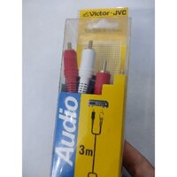 Cặp dây Jack RCA Victor JVC Audio( hoa sen) mạ vàng, 99.96% OFC. Made in Malaysia