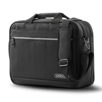 Cặp đen đa năng đi học Mr Vui 432 cho học sinh cấp 2 cấp 3 cặp sách có ngăn đựng bình nước ( kích thước 38 x 29 x 12 cm)