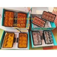 cặp đèn led trợ sáng 8 mắt run lai  , đèn trợ pha siêu sáng mắt sâu sáng tỏa hoặc bi sáng dọi 12v 24v chungcó clip cảcặp