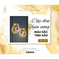 Cặp đèn Uyên Ương vách trang trí đám cưới, phòng cô dâu, phòng tân hôn, phòng ngủ, phòng khách sang trọng V2215-V2216