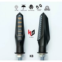 Cặp Đèn Xi Nhan K8 HiDu Led Màu Vàng Lắp Các Xe Vario Winner X Exciter NVX Msx Gsx Cbr