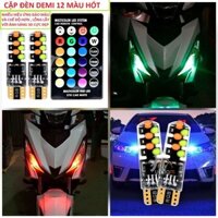 CẶP ĐÈN XI NHAN XE MÁY 12 MÀU 3D CÓ KHIỂN NHIỀU CHẾ ĐỘ CỰC HÓT - PHỤ KIỆN ĐỘ XE MÁY