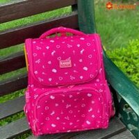 Cặp đi học chống gù, cặp cấp 1 Ladoda chính hãng C156 - Màu hồng