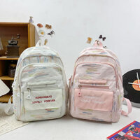 Cặp đi học rừng cho học sinh cấp 2, ba lô nữ, ba lô đi học