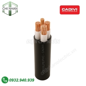 Cáp điện lực hạ thế 3 lõi pha + 1 lõi đất 0.6/1kV CADIVI CV CXV-3×35+1×16