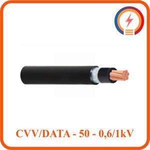Cáp điện lực hạ thế có giáp bảo vệ 1 lõi 0.6/1kV CADIVI CV CVV/DATA-50
