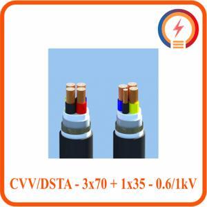 Cáp điện lực hạ thế có giáp bảo vệ 3 lõi 0.6/1kV CADIVI CV CVV/DSTA-3×70