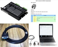 Cáp điều khiển lập trình Stepper Driver Leadshine DM442 Rs232 DB9 pin Female to Rj12 6p6c Male