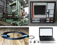 Cáp điều khiển Máy tiện đứng CNC FRORIEP 25 KZ-350 machine CNC FAGOR 8025 Connect with computer configuration download/upload data Rs232C Full connection DB9 pin Male to DB9 pin Female