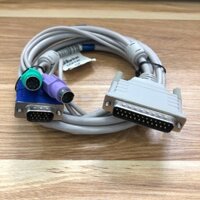 Cáp điều khiển Raritan CCPT20 KVM PS2 Cable D-Sub DB25 Male to VGA PS2 Male dài 2M
