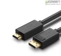 Cáp Displayport 1.2 to HDMI dài 1m hỗ trợ 4K*2K Ugreen 10238 cao cấp