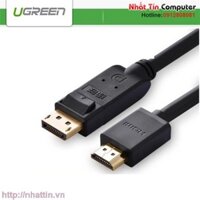 Cáp Displayport 1.2 to HDMI dài 3m hỗ trợ 4K*2K Ugreen 10203 cao cấp