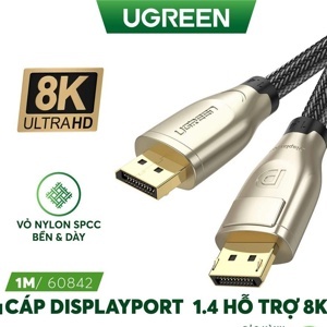 Cáp Displayport 1.4 dài 1m hỗ trợ 8K60Hz Ugreen 60842