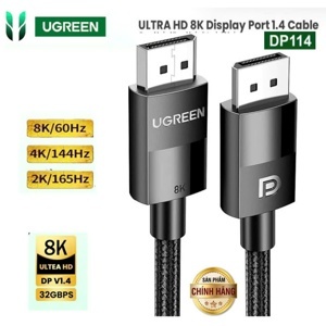 Cáp Displayport 1.4 dài 2m hỗ trợ 8K 60Hz Ugreen 80392
