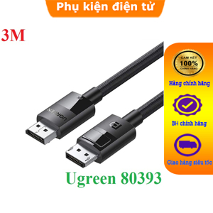 Cáp Displayport 1.4 dài 3m hỗ trợ 8K 60Hz Ugreen 80393