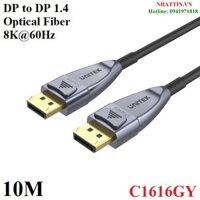 Cáp Displayport to Displayport 1.4 sợi quang Optical Fiber dài 10M độ phân giải 8K@60Hz Unitek C1616GY cao cấp