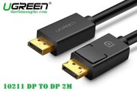 Cáp Displayport to Displayport 2M Ugreen UG-10211 hỗ trợ 2K*4K