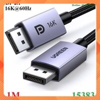 Cáp Displayport to Displayport 2.1 dài 1M độ phân giải 16K@60Hz HDR Ugreen 15383 cao cấp