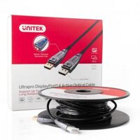 Cáp Displayport to Displayport 1.4 sợi quang Optical Fiber dài 10M Unitek C1616GY
