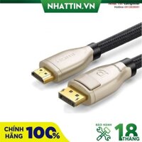 Cáp Displayport to HDMI 2.0 dài 2m Ugreen 40434 cao cấp