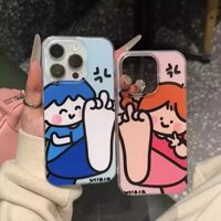 Cặp đôi chân to dễ thương Cặp đôi thích hợp cho Apple 16promax Vỏ điện thoại iphone14 Xiaomi 15 Redmi Huawei mate70K80nova9RENO11iQOO12p50 Glory 300x200