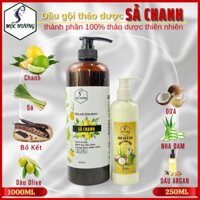 Cặp đôi dầu gội SẢ CHANH & xả DỪA, NHA ĐAM Mộc Hương - Sạch gàu, giảm nhờn, kích mọc tóc