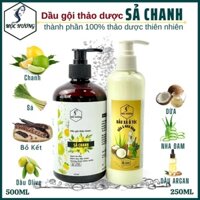 Cặp đôi dầu gội SẢ CHANH & xả DỪA, NHA ĐAM Mộc Hương - Sạch gàu, giảm nhờn, kích mọc tóc