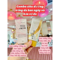 Cặp đôi hoàn hảo: Kem trắng da dưỡng trắng ban ngày và kem chống nắng vật lý Hàn Quốc