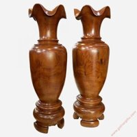 Cặp đôi lục bình gỗ gõ đỏ cao 1m95 LB002