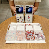 Cặp Đôi Ốp Lưng Thiết Kế Độc Đáo Đơn Giản Zflip3 Flip4 Flip5 Flip6 Họa Tiết Cho Samsung Galaxy Z Flip 6 5 4 3 Ốp Lưng Điện Thoại