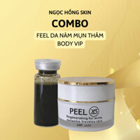 Cặp Đôi Peel Da Thâm Nám, Giảm Tăng Sắc Tố Da, Giảm Nám Sâu, Tái Tạo Da Mới Body và Mặt - Ngọc Hồng Skin