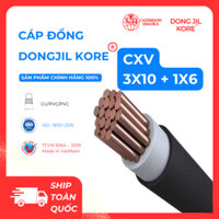 Cáp Đồng DONG JIL KORE - CXV 3x10+1x6 CU/PVC - Chất Lượng Cao, Đạt Tiêu Chuẩn Quốc Tế