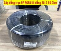 Cáp đồng trục RF RG58 lõi đồng tiêu chuẩn 50OHM 1 lõi