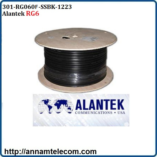Cáp đồng trục RG6 Alantek có dầu 301-RG060F-SSBK-1223