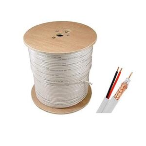 Cáp đồng trục SANNIC RG59+2C CU-CCA (200 mét/cuộn)