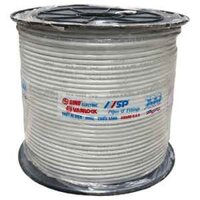 Cáp đồng trục Sino RG6 (5C-FB) lõi CCS 80 sợi màu trắng 305m