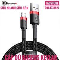 Cáp Dù Baseus Kevlar 0,5m 1m 2m Lightning Chính Hãng