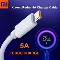 Cáp dữ liệu sạc nhanh USB Xiaomi Type-C Cáp sạc Turbo 6A cho Mi 11 10 10T Pro Poco M3 X3 NFC RM Note 10