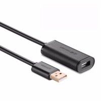 Cáp dữ liệu USB 2.0 nối dài truyền dữ liệu giữa máy tính và ổ cứng USB có chipset dài 5m Ugreen(10319)