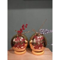 Cặp dừa dát vàng chưng Tết