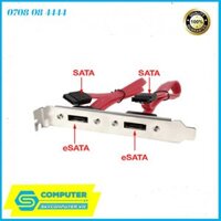 Cáp Dual SATA sang eSATA PCI Bracket
