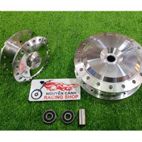 Cặp đùm xe CLICK 110-xe Air Blade-xe Vision mạ crom có bạc đạn- ắc canh //giống như hình