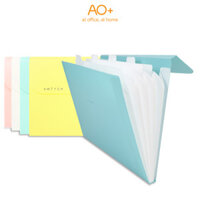 Cặp Đựng Tài Liệu A4 Nhiều Ngăn AO Switch ON 5 Ngăn Có Phân Trang - Xanh dương